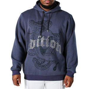 Custom Design Pattern 100% Cotton Heavyweight Streetwear <b>Hoodie</b> Vintage Rhinestone Winter <b>Hoodie</b> with Rhinestones Wholesale - Product Image 1