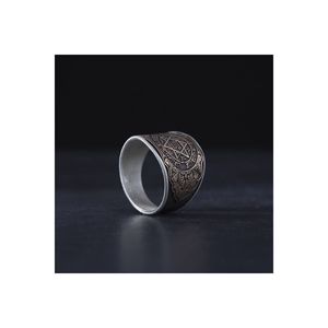 Anello di sigillo di Solomon in argento 925 STERLING - Product Image 3