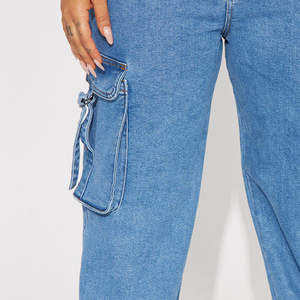 Fashionable Jeans <b>Women</b> High Quality Custom Jeans <b>cargo</b> Fashionable Jeans <b>Women</b> High <b>Pant</b> <b>Women</b> <b>Baggy</b> Hip Hop Jeans - Product Image 2