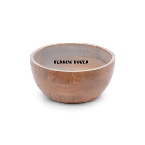 Cuenco cuadrado de madera para chocolate Cuenco dulce de lujo con acabado natural Última colección Cuenco de madera para chocolate de mesa de Ramadán - Product Image 2