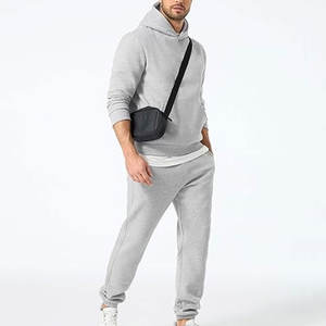 Ensemble de survêtement pour homme, sweat-shirt élégant avec pantalon de jogging, tenue de sport décontractée confortable pour la salle de sport - Product Image 2