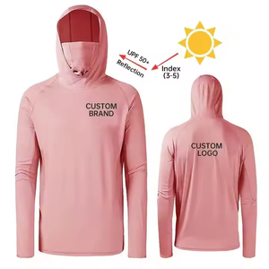 Sudadera con capucha personalizada de alta calidad para adultos, camisa de poliéster de manga larga de secado rápido para hombres, estilo de protección solar, Jersey de pesca similar - Product Image 3