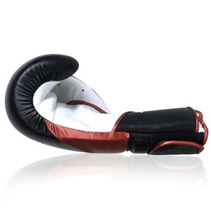 Guantes de boxeo Profesional Estilo mexicano Cordones Guantes de boxeo de cuero de vaca Equipos de boxeo profesionales Guantes de lucha al por mayor - Product Image 3