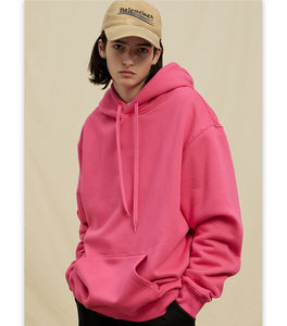 Sudadera con Capucha Unisex de Forro Polar 100% Algodón, 380g, para Invierno, Corte Regular, Lisa, Impresión Digital, Venta al Por Mayor - Product Image 4