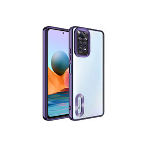 Coque en silicone violet foncé de qualité supérieure pour Xiaomi Redmi Note 11S 4G Global avec fenêtre de protection du logo de l'appareil photo pour téléphone portable Motorola - Product Image 1