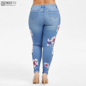 กางเกงยีนส์ทรงหลวมสไตล์สตรีทระบายอากาศได้ดีสำหรับผู้หญิงกางเกงยีนส์แฟชั่นสไตล์สตรีทแบบออกแบบได้ตามต้องการ - Product Image 2