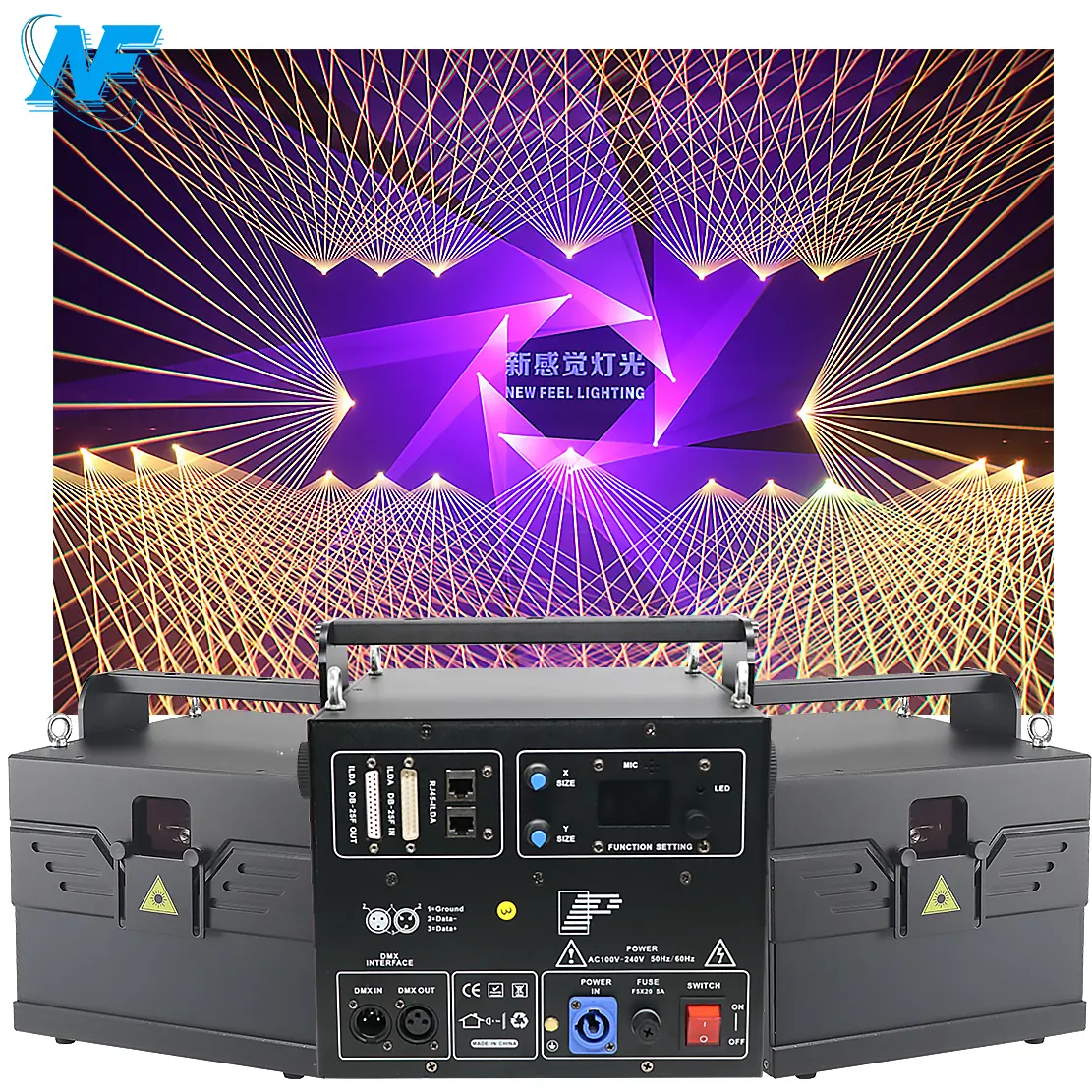 Luzes de palco 20W RGB para eventos, cenas de entretenimento, luzes de DJ, animação, feixe de luz para festas, show a laser
