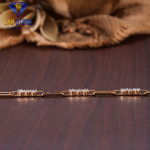 Igi ได้รับการรับรอง1.33 TDW รอบตัดเพชรหลวมสร้อยข้อมือทองคำสีเหลืองทองคลาสสิกสไตล์โรเดียมที่สมบูรณ์แบบงานแต่งงาน - Product Image 3