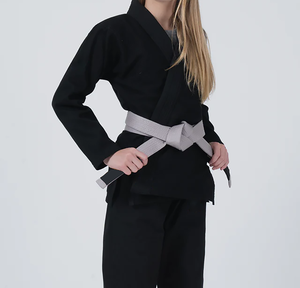 Kimono de Jiu Jitsu BJJ Gi 100% coton, tissage perlé, teinture unie, 240 g/m², unisexe adulte - Product Image 3