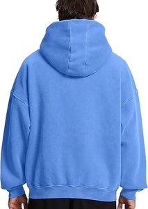 เสื้อฮู้ดพิมพ์ลายกราฟิกสีทึบมีซิปแบบสวมหัวโอเวอร์ไซส์พิมพ์ลายกราฟิกแนววินเทจออกแบบได้ตามต้องการ - Product Image 2