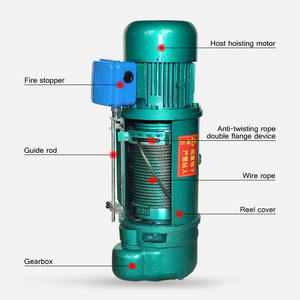 Winch Listrik Tali Kawat 3Ton CD1/MD1 Baru Laris Manis Berkualitas Tinggi dengan Ruang Bebas Rendah untuk Restoran & Hotel - Product Image 2