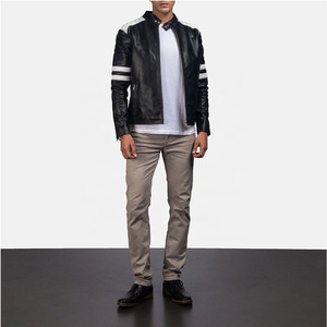 Chaqueta de Cuero con Cuello Alto para Hombre, Nueva Moda, Servicio OEM, Venta Caliente, Ropa de Abrigo Informal de Invierno, Logotipo Frontal, Impermeable y Transpirable - Product Image 6