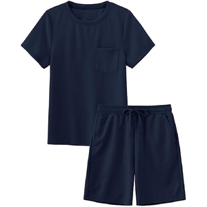 Nuevo conjunto de camisas informales de alta calidad para hombre, camiseta de manga corta, conjunto de dos piezas impreso al por mayor - Product Image 1