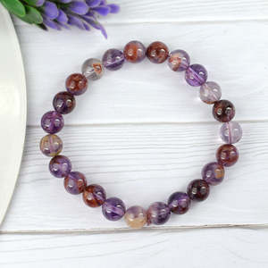 Pulsera de Cristal Curativo Natural para el Despertar Espiritual - Piedra Preciosa Super 7 - Product Image 5