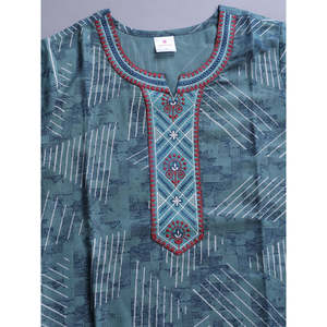 Camisón de Novia Alpine ODM para Invierno, Estampado Floral, Escote Bordado y Bolsillo Lateral, Cierre de Cintura Elástica, Tejido Suave - Product Image 6