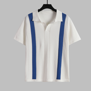Camiseta de punto completa personalizada para hombre, diseño liso, talla grande, estilo de punto suave para uso casual - Product Image 1