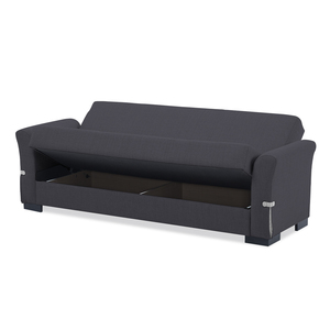 เตียงโซฟาแบบยุโรปห้องนั่งเล่นที่ทันสมัยเฟอร์นิเจอร์โซฟาเข้ามุมหรูหราเตียงโซฟาหนังพับได้แปลงสภาพ - Product Image 2