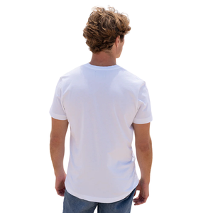 Men <b>White</b> 100% Luxury Organic Cotton V Neck T <b>Shirt</b> Pre Shrunk GOTS Certified Premium <b>Short</b> <b>Sleeve</b> Breathable Fit Tee - Product Image 6