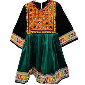 Hermosos Vestidos Afganos para Niños Kuchi, Vestido Afgano Kochi para Niños de la Mejor Calidad, Transpirable, Precios al por Mayor - Product Image 1