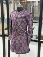 Sherwani Indo Occidental de Lujo con Lentejuelas Bordadas para Hombre, Traje de Novio para Boda, Diseño de Bandhgala, Fabricante OEM