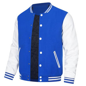 Chaqueta de béisbol universitaria para hombre Abrigo de letras de lana y cuero Premium para hombre y mujer - Product Image 3