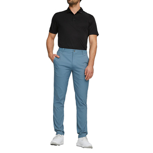 Venta al por mayor Pantalones de los hombres de alta calidad Slim Fit Sport Wear Color sólido Golf Pant Pantalones con bolsillos laterales - Product Image 2