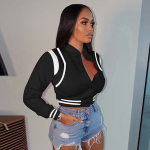 2025 bonne qualité Logo personnalisé brodé Baseball veste Varsity Bomber veste Baseball col pour hommes et femmes taux de gros - Product Image 5