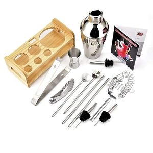 Juego de 5 barras de acero pulido para enfriador de vino Cubo de hielo Jigger y pinzas Juego de metal seguro para alimentos - Product Image 1