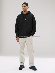 Suéter de Algodón Grueso con Hombros Caídos y Doble Capucha, Estilo Terry, para Primavera y Otoño, para Hombre y Mujer, Nuevo Suéter con Capucha, Color Sólido para Hombre - Product Image 2