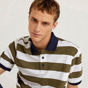 Camiseta personalizable de manga corta de algodón 100% para hombre, Polo antiarrugas, diseño de patrón sólido, camiseta de tu propia marca - Product Image 5