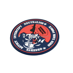 Patch professionnel Logo personnalisé Badges en PVC souple en caoutchouc personnalisé nouveau Style Badges en caoutchouc de Silicone tissu sergé - Product Image 2