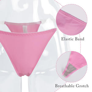 Tangas elásticas de punto ultrasuaves para mujer Bragas de Bikini cómodas para ropa ajustada - Product Image 4