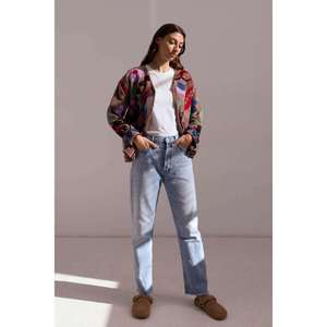 Veste courte matelassée brodée style vintage Suzani, faite à la main, écologique, séchage rapide, épaisse, 100 % coton, automne/hiver, pour femme - Product Image 3