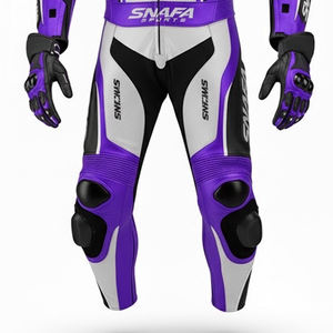 Trajes de cuero de una pieza para motocicleta con logotipo personalizado, traje de carreras resistente al agua para hombre, traje de carreras de cuero genuino para motocicleta personalizado - Product Image 6