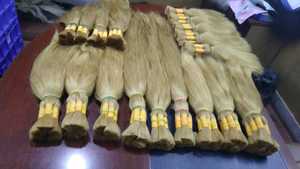 Venta de fin de año Extensiones de cabello Remy indio Tejido tradicional de doble dibujado Paquetes de cabello crudo Virgen sin procesar Rey de cabello directo - Product Image 2