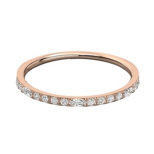 Anillo de Boda de Diseño con Diamantes Redondos y Marquise para Mujer - Product Image 1