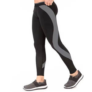 กางเกงออกกำลังกายผู้ชาย กางเกงรัดกล้ามเนื้อสำหรับวิ่ง ยืดหยุ่นสูง กางเกงเลกกิ้งสำหรับฝึกซ้อมฟิตเนส กางเกงรัดกล้ามเนื้อแห้งเร็ว กางเกงเลกกิ้งสำหรับเล่นกีฬา - Product Image 1