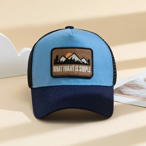 Deportes de otoño Nuevo estilo Sombreros de camionero de moda Logotipo personalizado Sombrero de béisbol ajustado Pin de ala plana Malla personalizada para uso al aire libre en invierno - Product Image 3