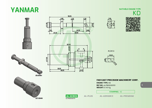 ชิ้นส่วนลูกสูบเครื่องยนต์ดีเซลสำหรับเรือ yanmar KD KL อะไหล่ FPM - Product Image 6