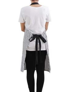 Babero teñido en hilo de algodón 100%, delantal, cintura gris, babero, comida, salón de cocina, peluquero, jardín, barbacoa, PE, LDPE, PU, tela vaquera de PVC, poliéster - Product Image 4