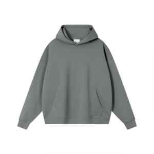 Pull à capuche d'hiver de haute qualité pour hommes, basiques en polaire personnalisées, vente en gros au Pakistan, impression numérique vierge, teint uni - Product Image 3