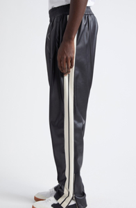 Pantalones de cuero a la moda para hombre, pantalones de ciclismo Vintage de cuero PU con cintura elástica alta, pantalones de cuero de estilo callejero para hombre - Product Image 6