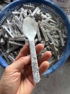 LA MEJOR VENTA Cuchara de perlas Cuchara de concha finamente pulida Ideal para muestreo de postres de caviar y fines de Servicio Ligero Vietnam - Product Image 5