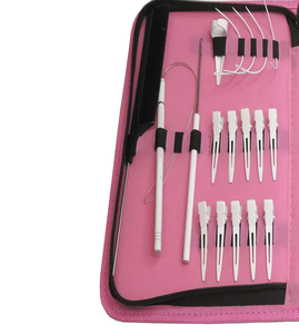 Professional Micro-Link <b>Hair</b> Extension Kit Stainless-Steel Pliers Tape <b>Hair</b> Extensions Tools Salon Accessory <b>Hair</b> Extension Kit - Product Image 5