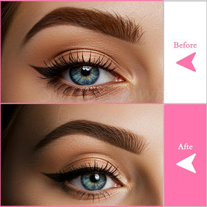 Tijeras de corte de pestañas de acero inoxidable con peine para corte de pestañas de calidad de salón - Product Image 4