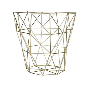 Panier en fil métallique primitif rustique vert Table de chevet unique Décoration murale suspendue pour espace cuisine-Porte-revues de salle de bain - Product Image 6