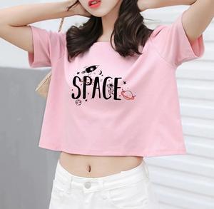Top Quality <b>Women</b> Crop Top T <b>Shirt</b> <b>Flannel</b> Design Half Sleeve Loose Fit Casual Street Wear Fashion Crop Top T <b>Shirt</b> - Product Image 2