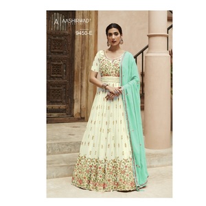Derniers modèles de robes traditionnelles modernes Salwar Kameez Anarkali pour mariage et festival de fournisseur indien - Product Image 1