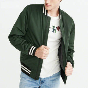 Blouson aviateur en tissu polyester camouflage style universitaire unisexe fait sur mesure fermeture à glissière complète imperméable ODM noir décontracté - Product Image 5