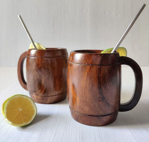 Fournisseur en gros de tasses en bois naturelles artisanales pour le thé, le café, l'eau, le camping et l'usage quotidien, disponibles en grande quantité - Product Image 1